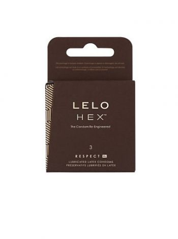 Prezervative Lelo Hex Respect XL, 3 buc